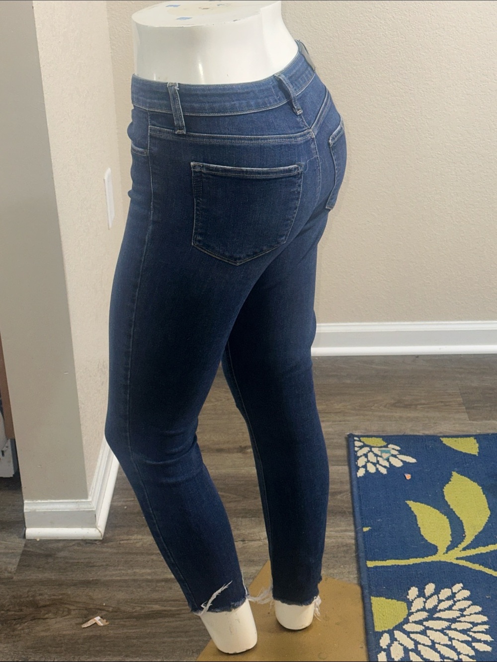 PAIGE Size 29 HOXTON Ankle Dark Blue Skinny High-Rise Jeans